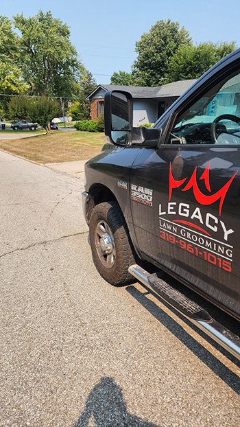 Legacy Lawn Grooming service vehicle